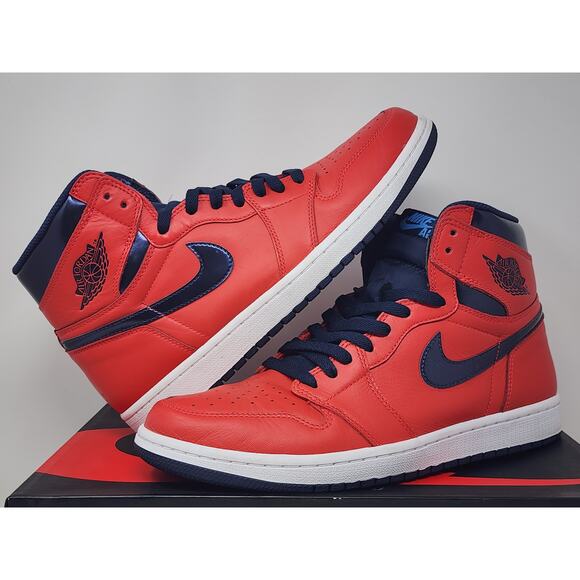 Air Jordan 1 Retro High OG DAVID LETTERMAN 555088-606 Size 10.5 WORN - Picture 1 of 9